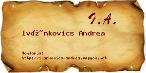 Ivánkovics Andrea névjegykártya